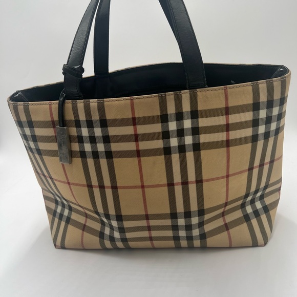 Authentic Burberry Check Tote - Picture 6 of 9